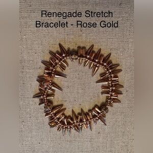 Stella & Dot Rose Gold Renegade Stretch Bracelet